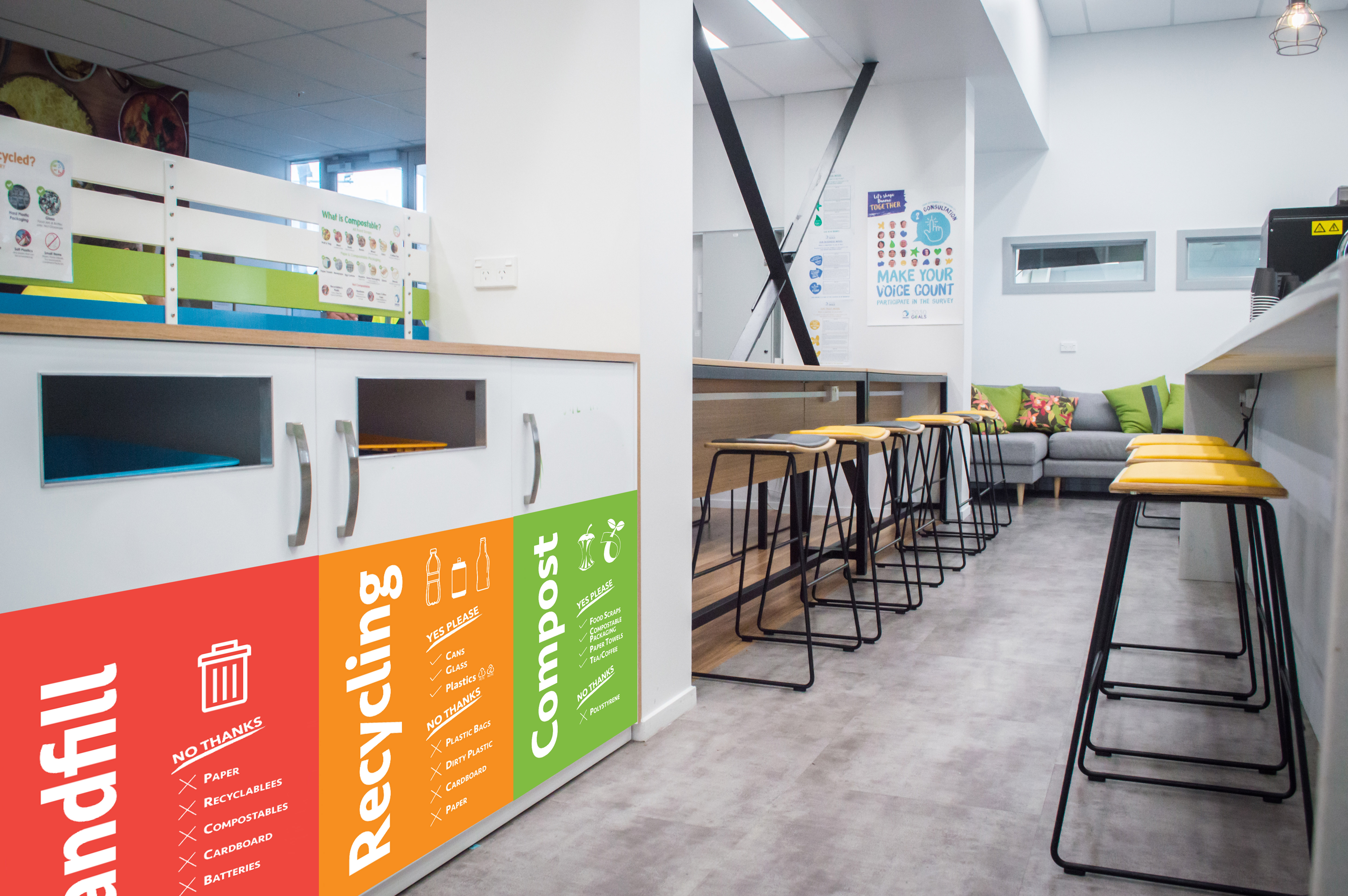 danone 17 with signage